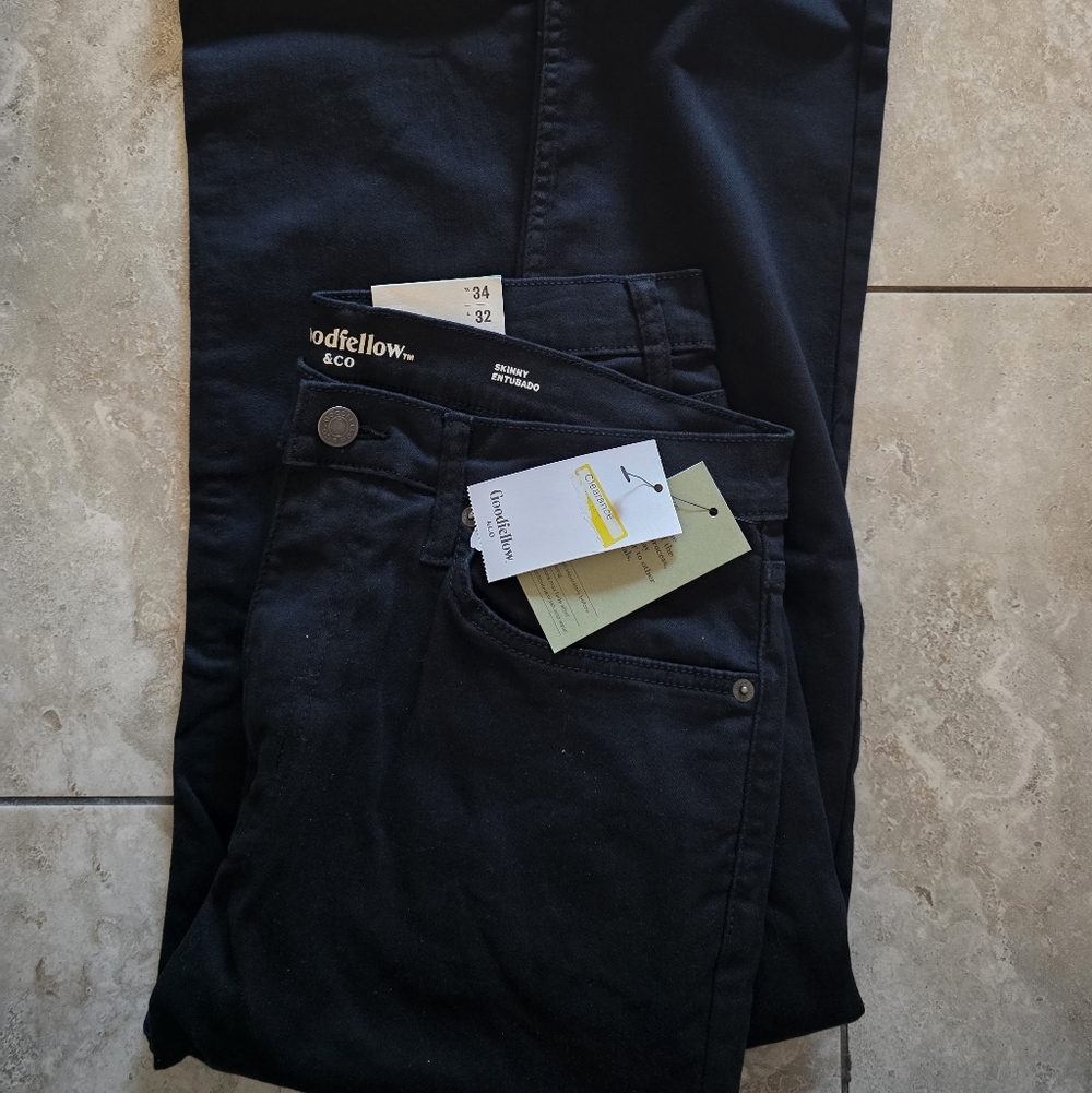 Goodfellow & Co Men's Comfort Wear Slim Fit Jeans • Heavyweight Denim - Picture 4 of 5